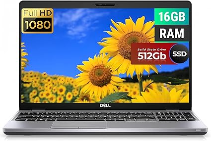 Dell Latitude 5510 15.6" FHD (1920X 1080) Laptop-Intel i5-10310U 1.7Ghz ,16GB,256G SSD, HDMI, windows 11 PRO
